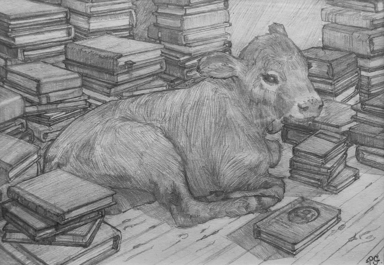 Daphne - Traditional Pencil Illustration