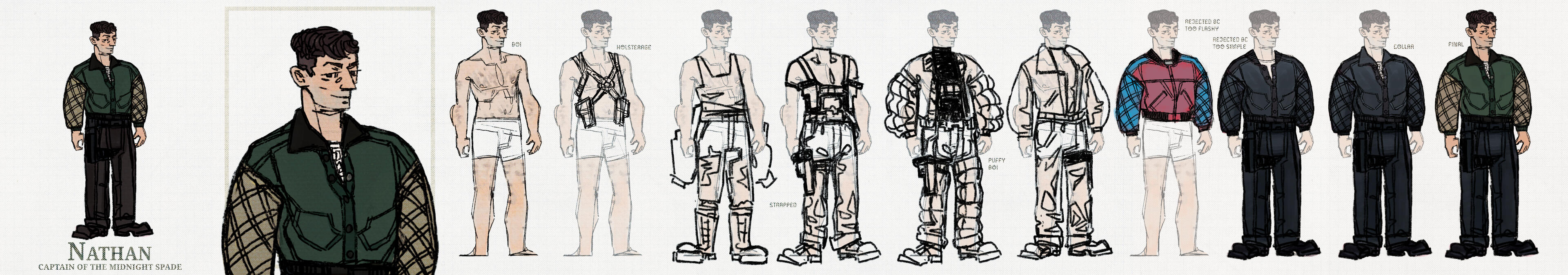 The Slip - Nathan - Costume Design Explorations