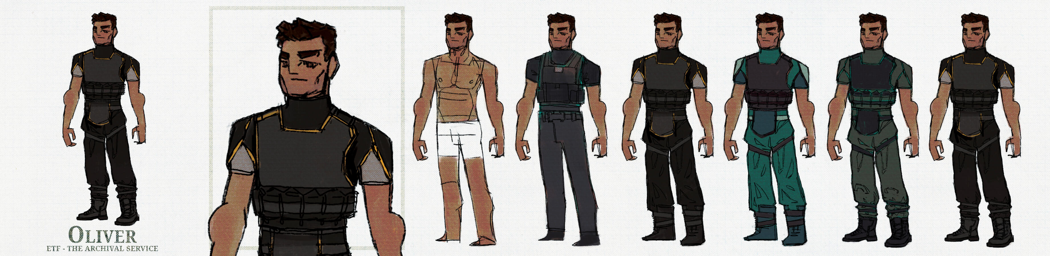 The Slip - Oliver Bishop - Costume Design Explorations