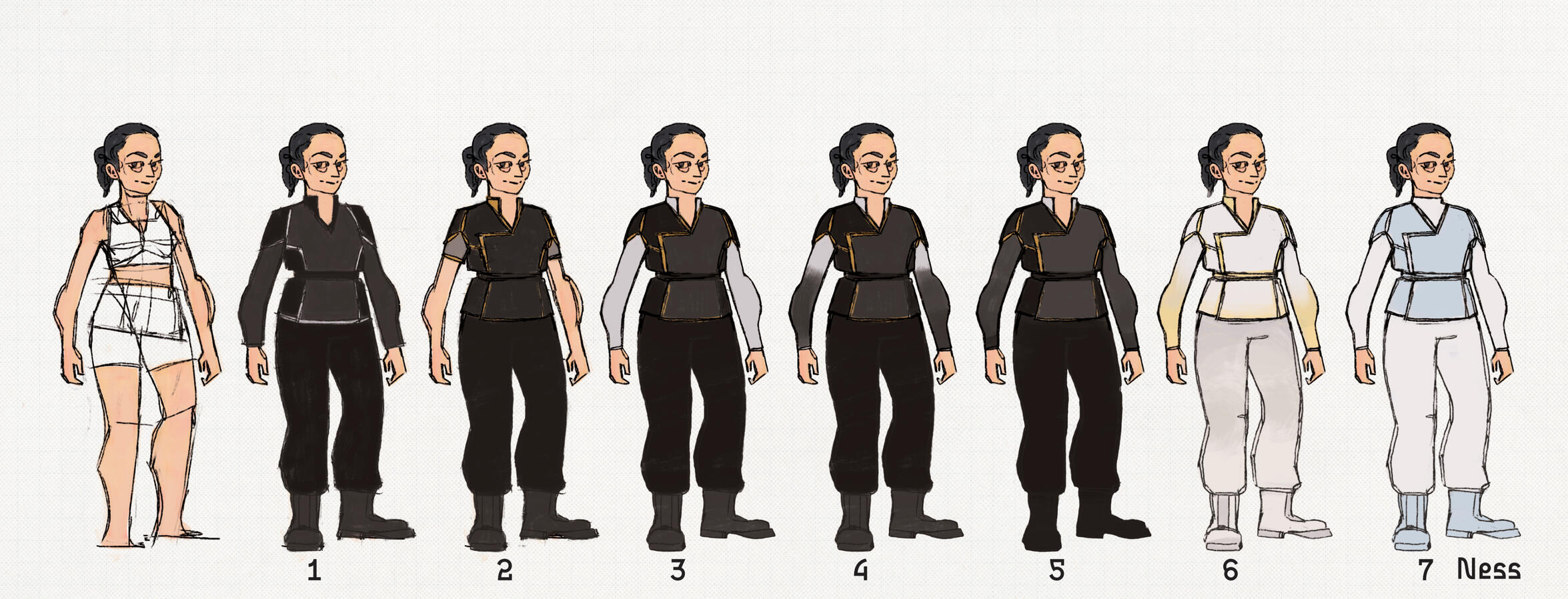 The Slip - Ness - Costume Design Explorations