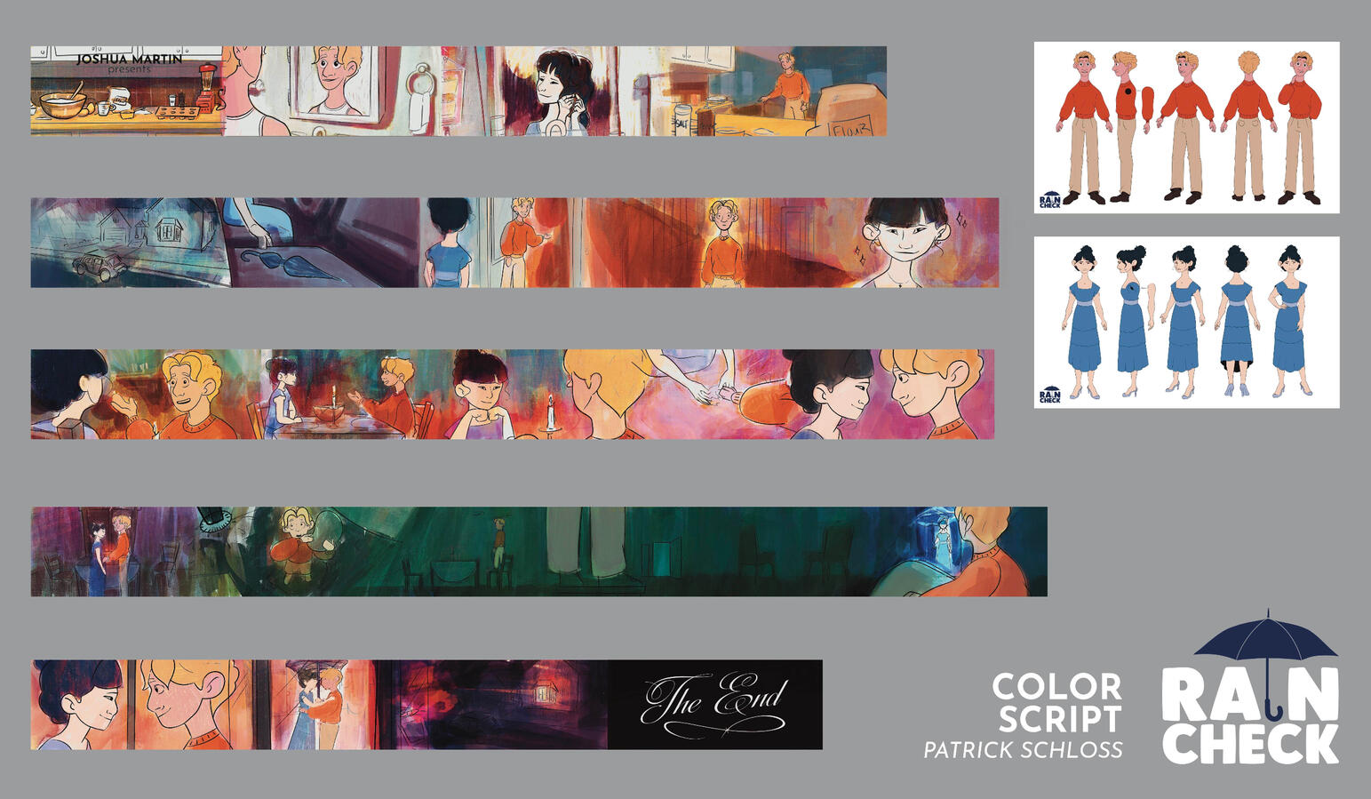 Color Script for the Upcoming Animated Short by Josh Martin